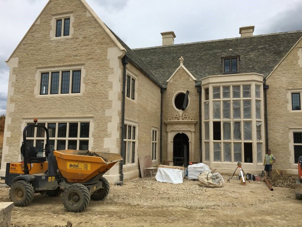 Full electrical design and installation under way at Rectory Farm, Oxfordshire